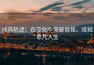 疾风轨迹：在变化中突破自我，成就非凡人生