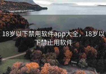18岁以下禁用软件app大全，18岁以下禁止用软件