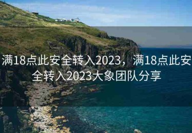 满18点此安全转入2023，满18点此安全转入2023大象团队分享